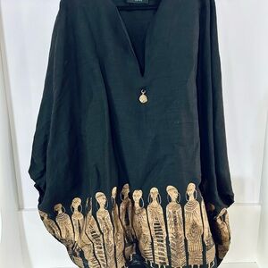 Ashro Women's Jute Tunic vintage Tribal Ethnic One Size Made In India